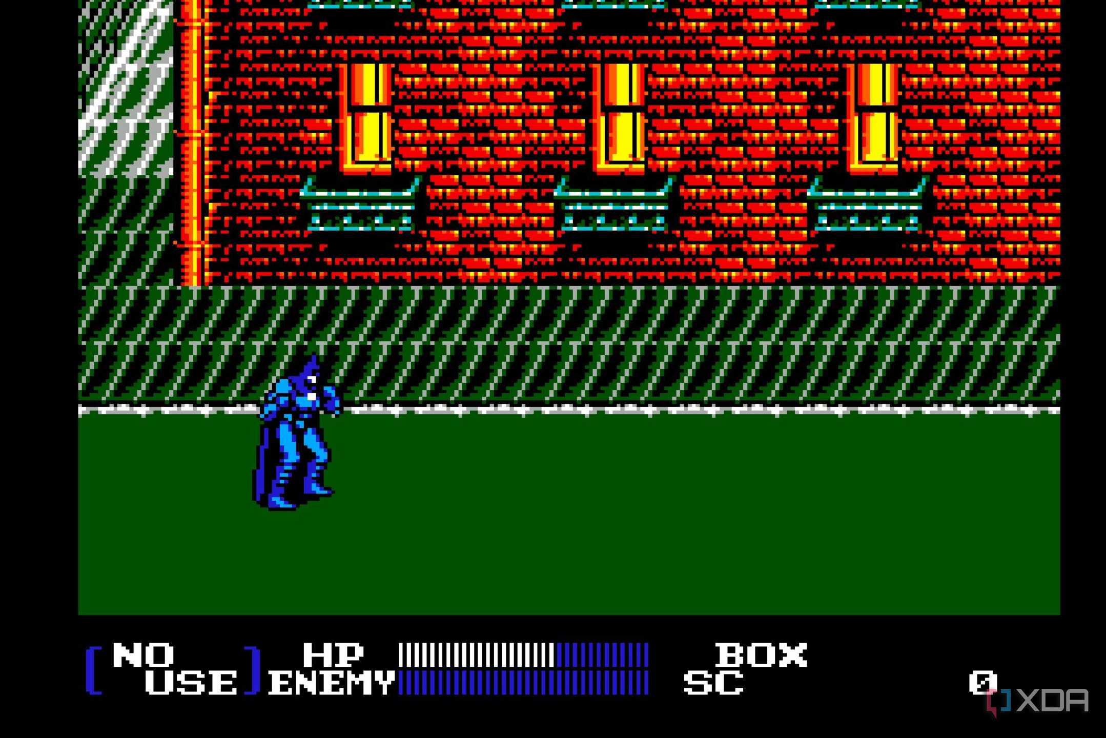 Screenshot from the NES game Batman Returns.