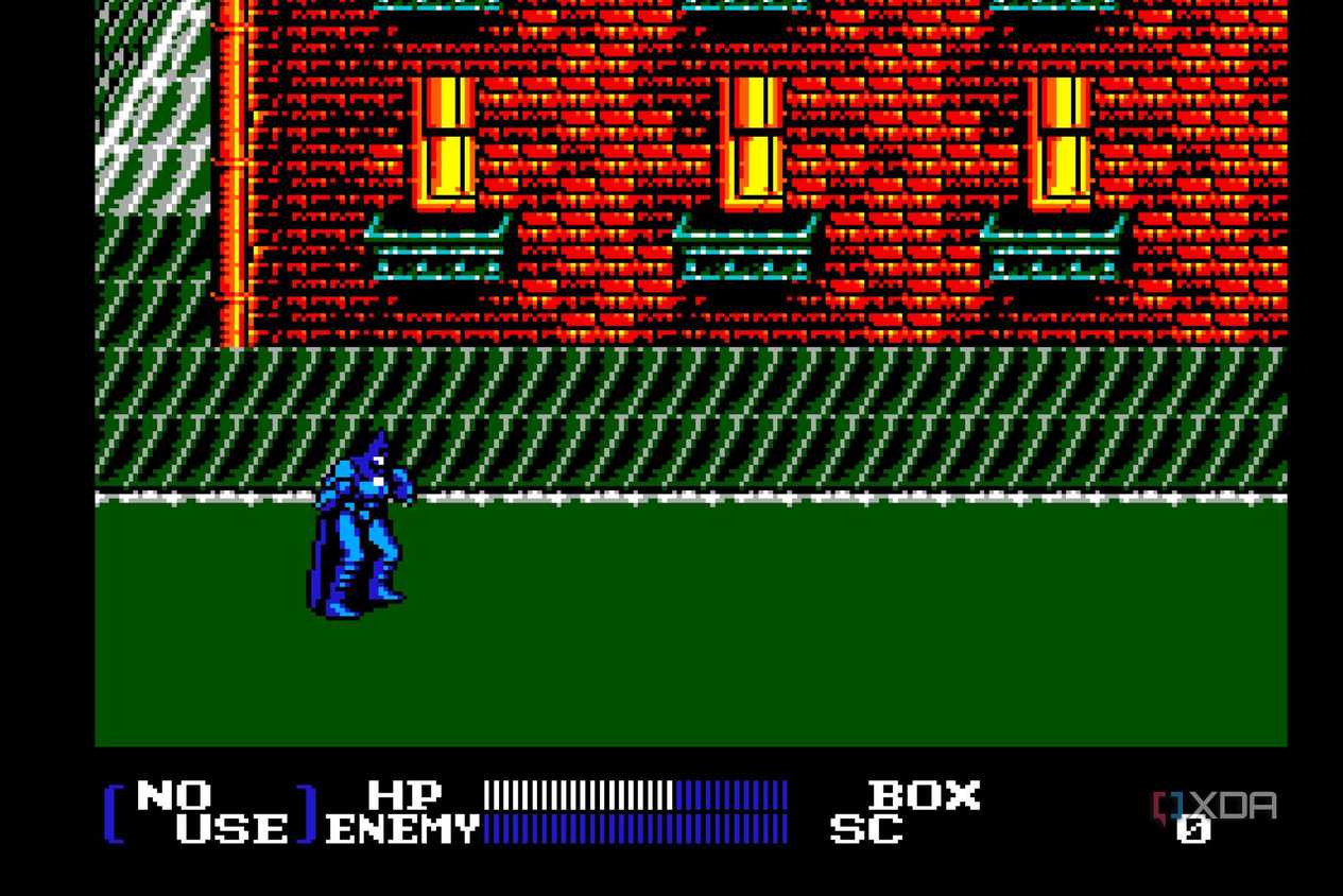 Screenshot from the NES game Batman Returns.