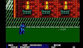 Screenshot from the NES game Batman Returns.