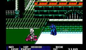 Screenshot from the NES game Batman Returns.