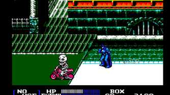 Screenshot from the NES game Batman Returns.
