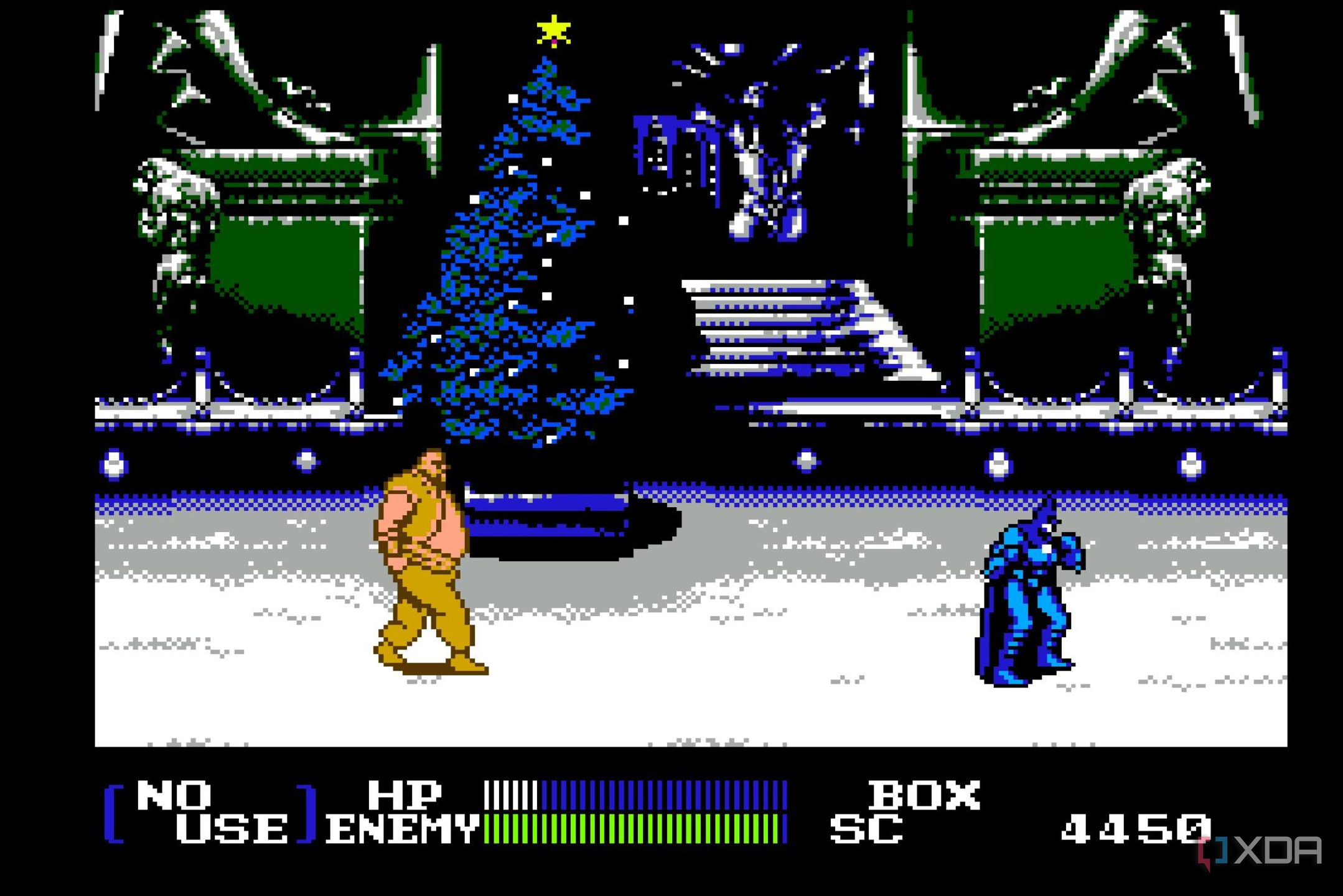Screenshot from the NES game Batman Returns.