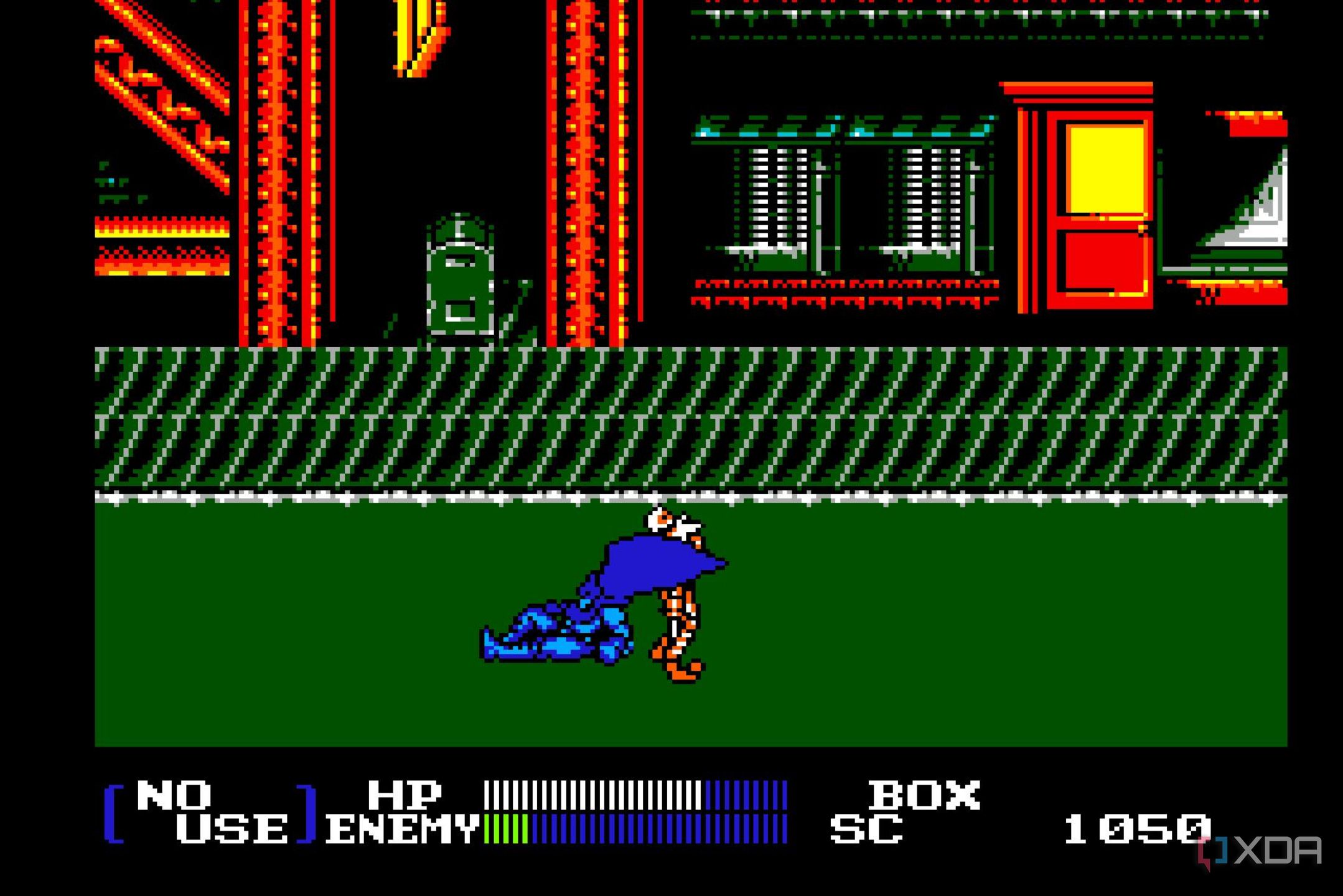 Screenshot from the NES game Batman Returns.