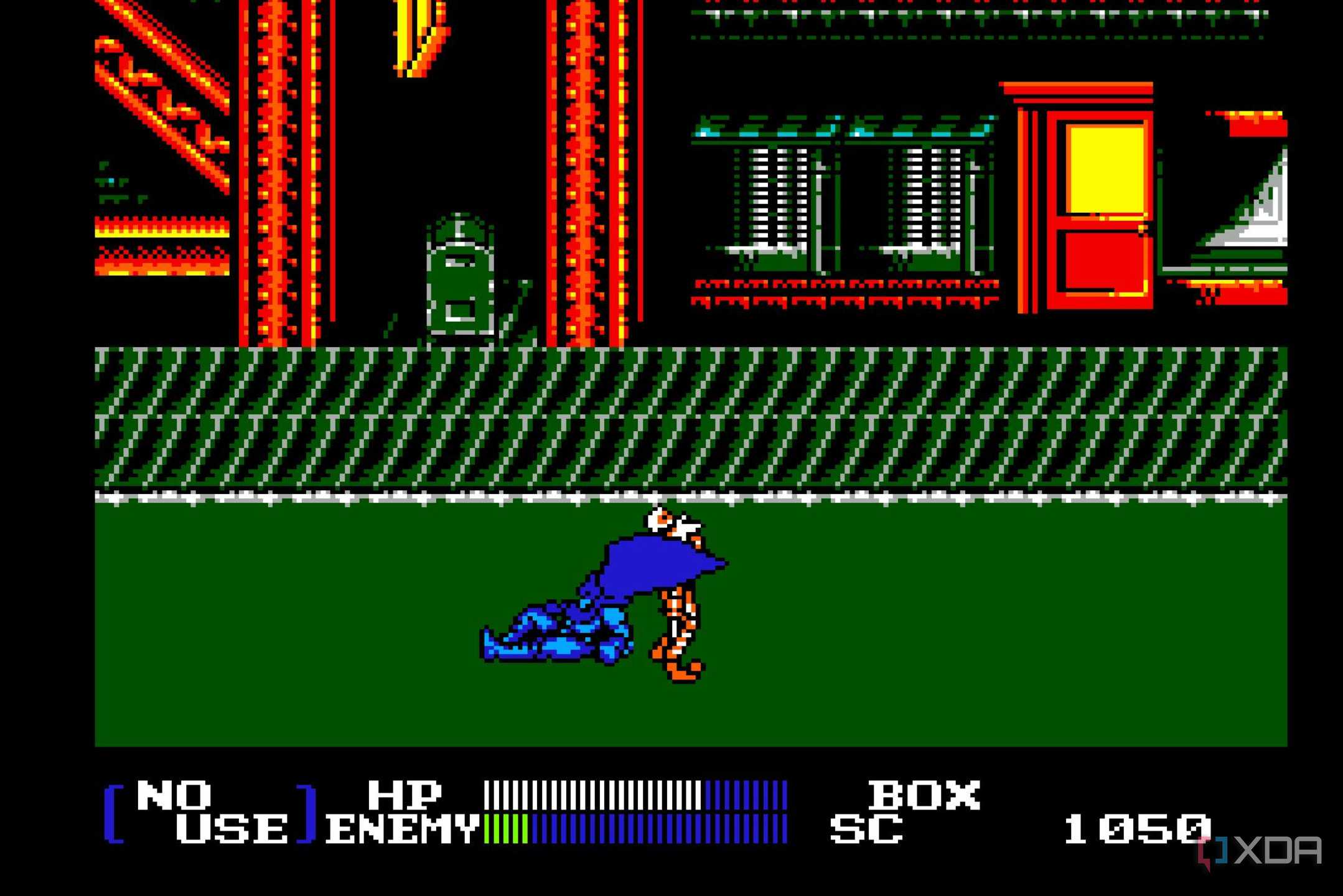 Screenshot from the NES game Batman Returns.
