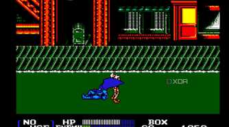 Screenshot from the NES game Batman Returns.