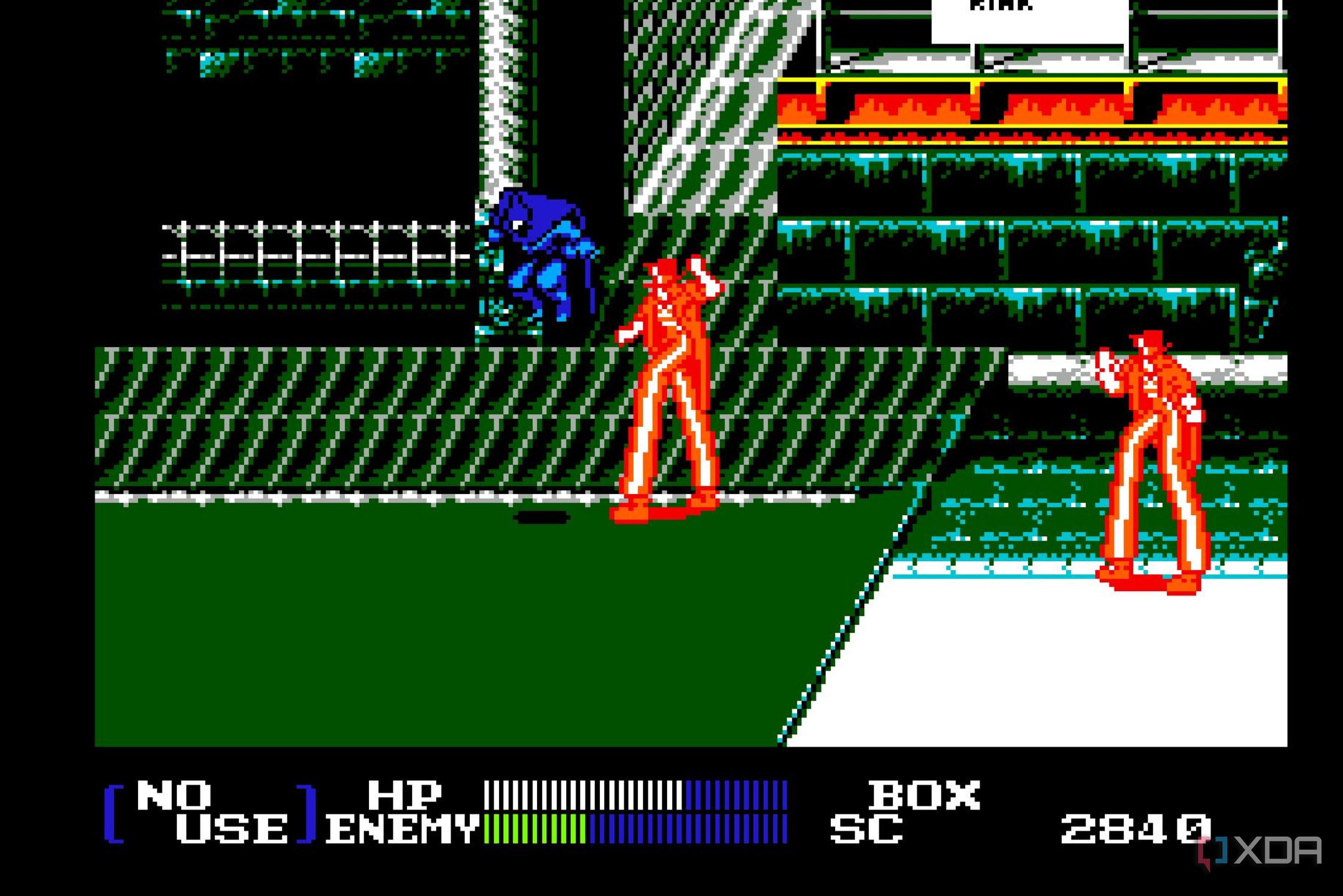 Screenshot from the NES game Batman Returns.