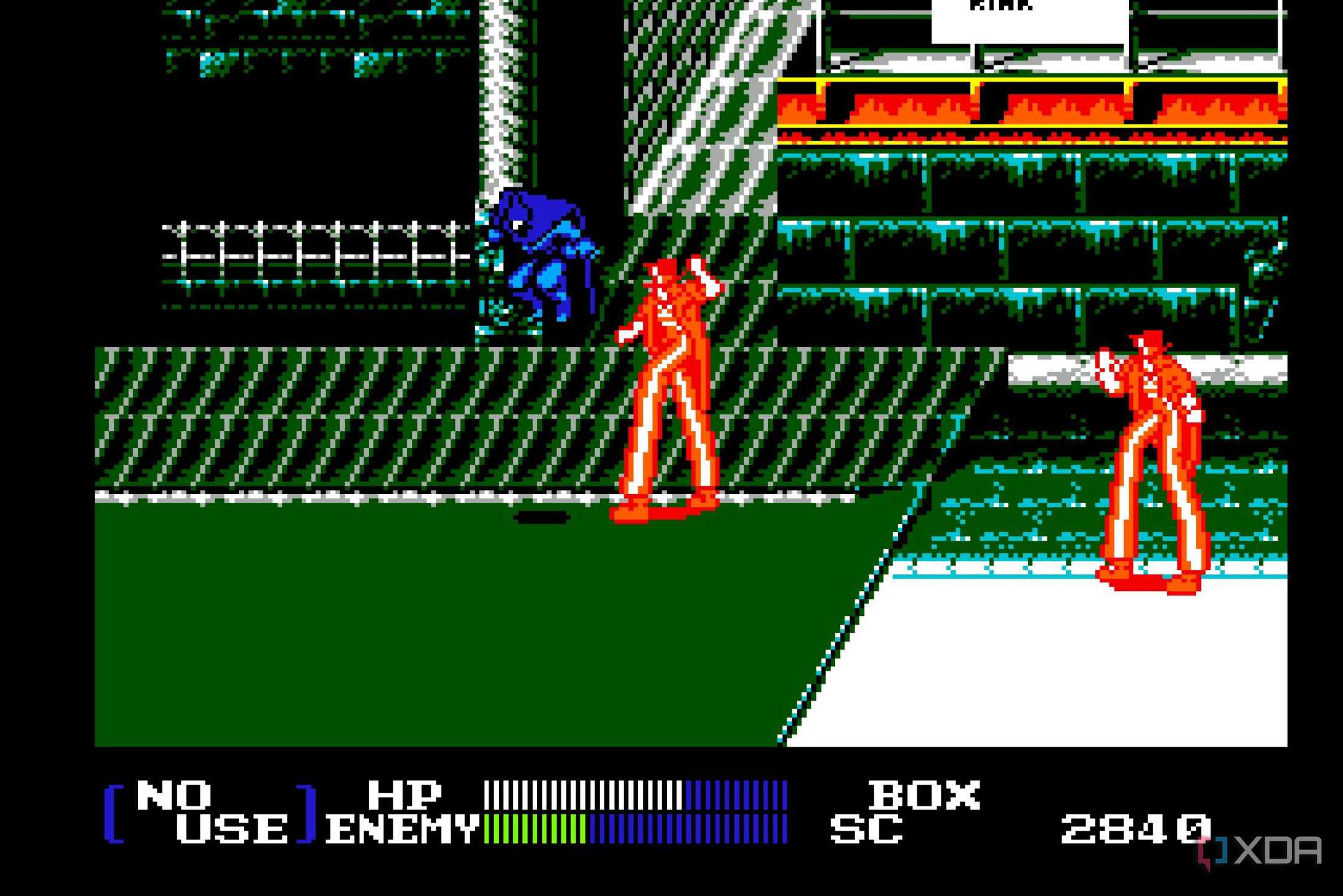 Screenshot from the NES game Batman Returns.