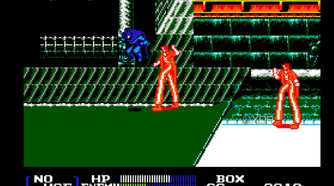 Screenshot from the NES game Batman Returns.