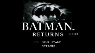 A screenshot from the 1993 SNES game Batman Returns.