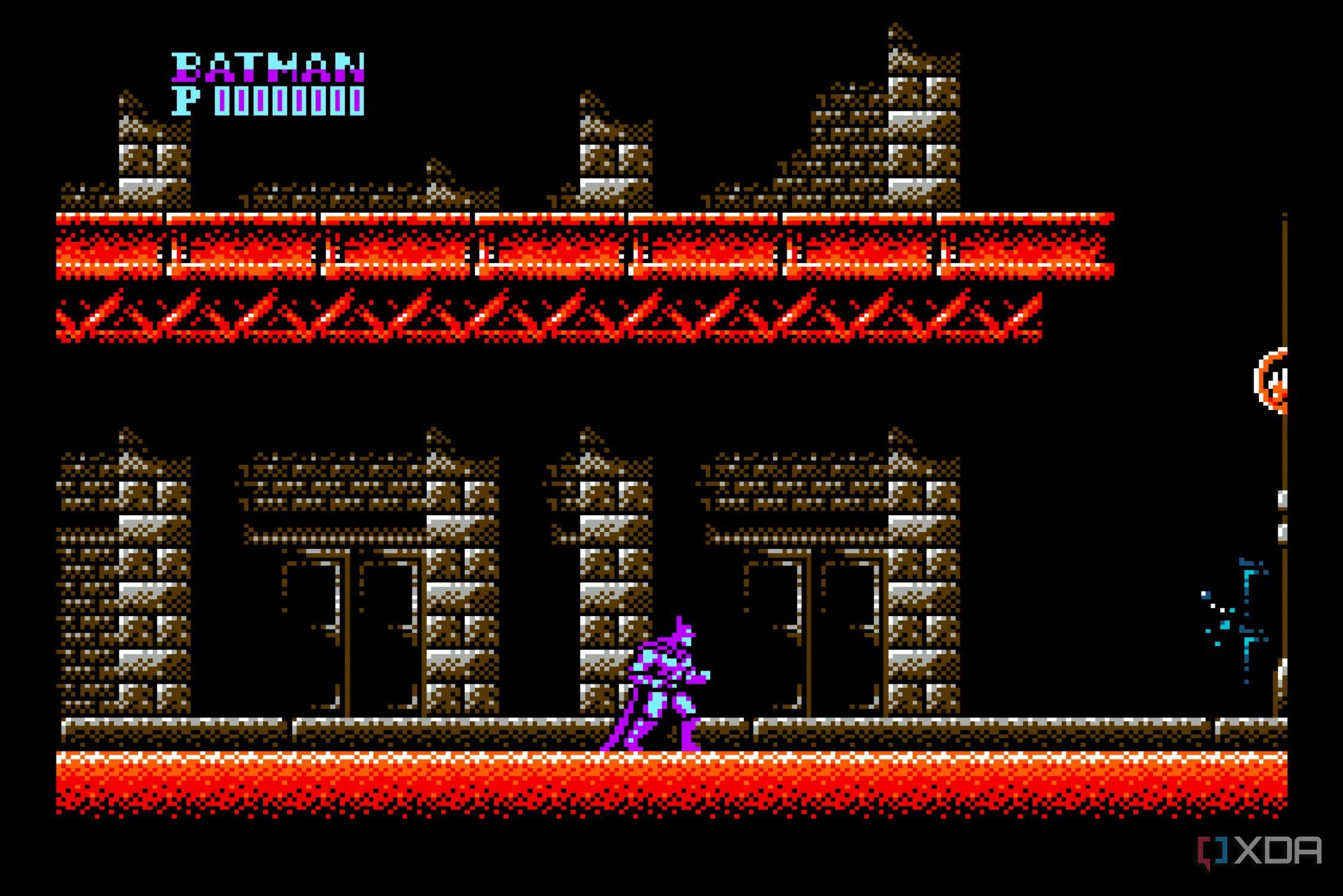 Screenshot from the NES game Batman.