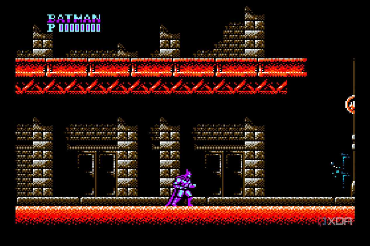 Screenshot from the NES game Batman.