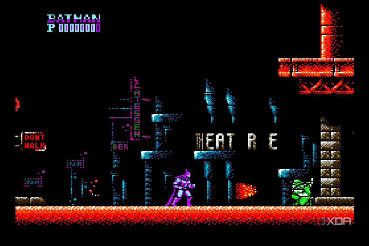 Screenshot from the NES game Batman.