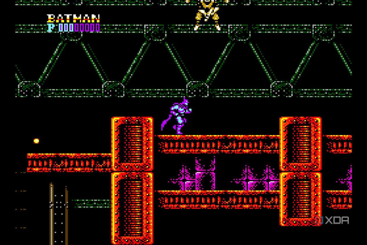 Screenshot from the NES game Batman.