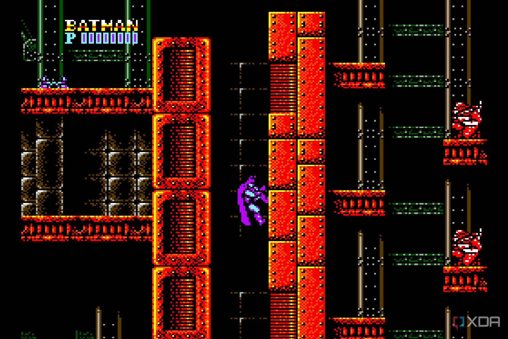 Screenshot from the NES game Batman.