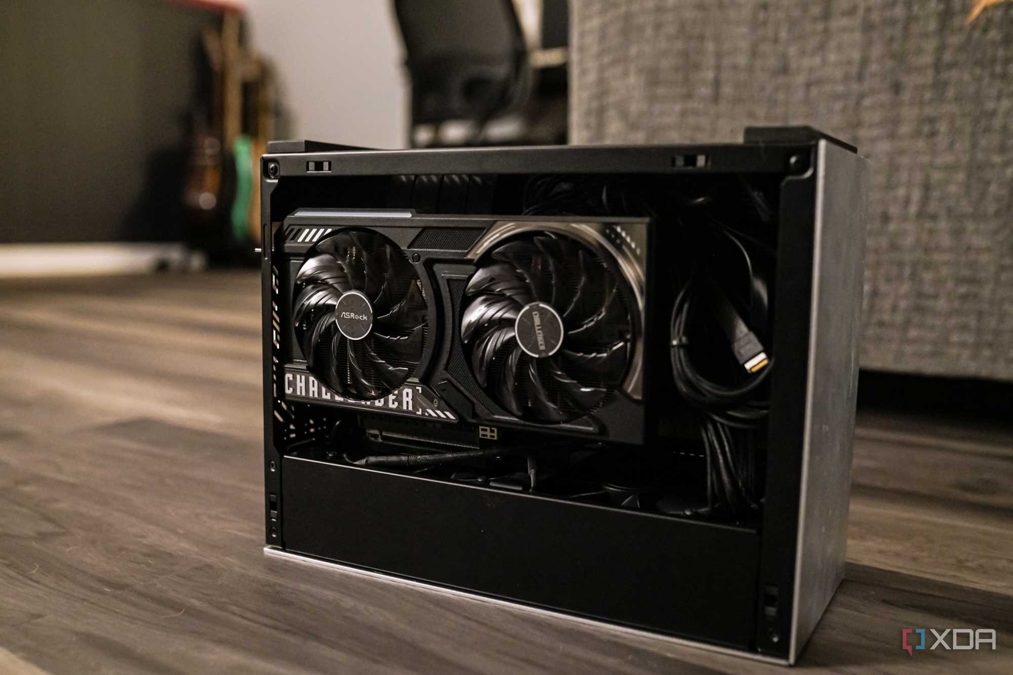 RX 9060 XT inside a case