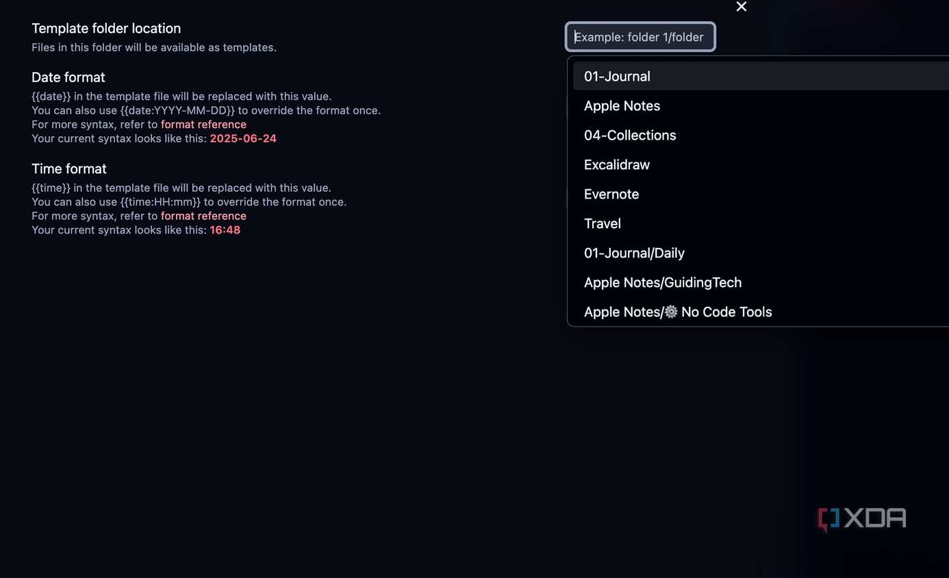 Obsidian folder