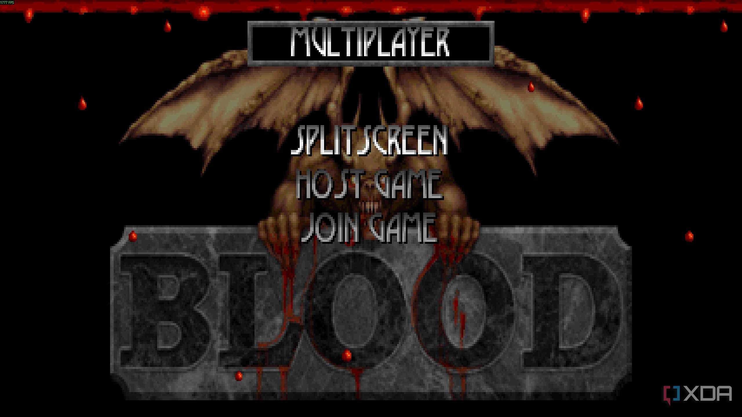 Multiplayer menu in Blood: Fresh Supply.