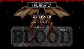 Multiplayer menu in Blood: Fresh Supply.