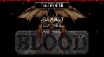 Multiplayer menu in Blood: Fresh Supply.