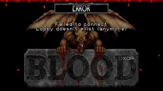 Multiplayer error in Blood: Fresh Supply.