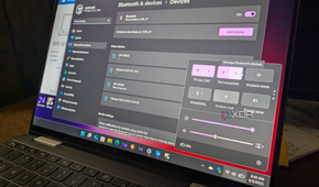 Bluetooth settings on Windows 11 laptop