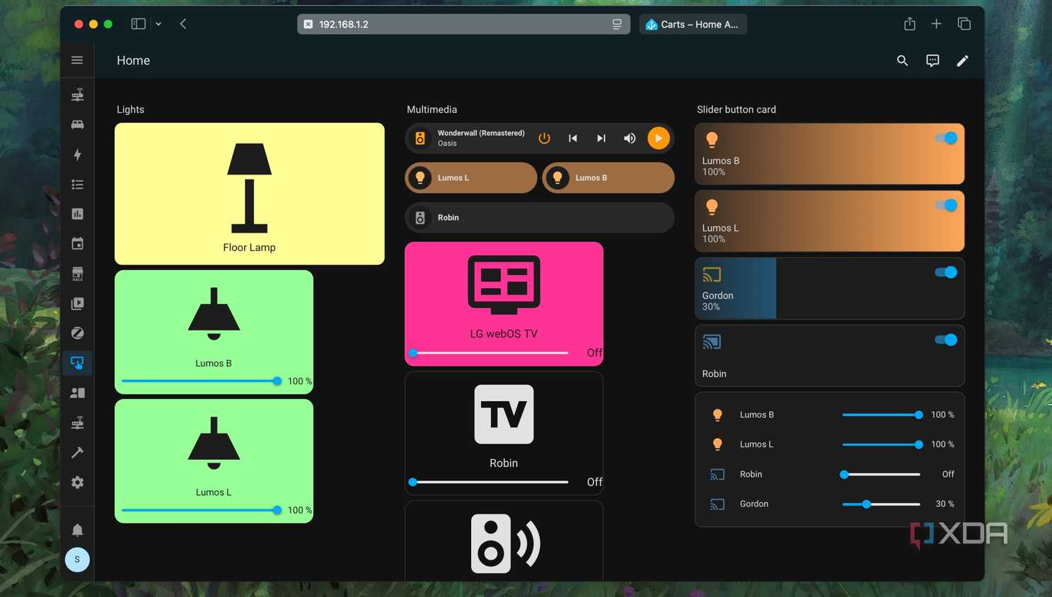 Different Button style cards in Home Assistant