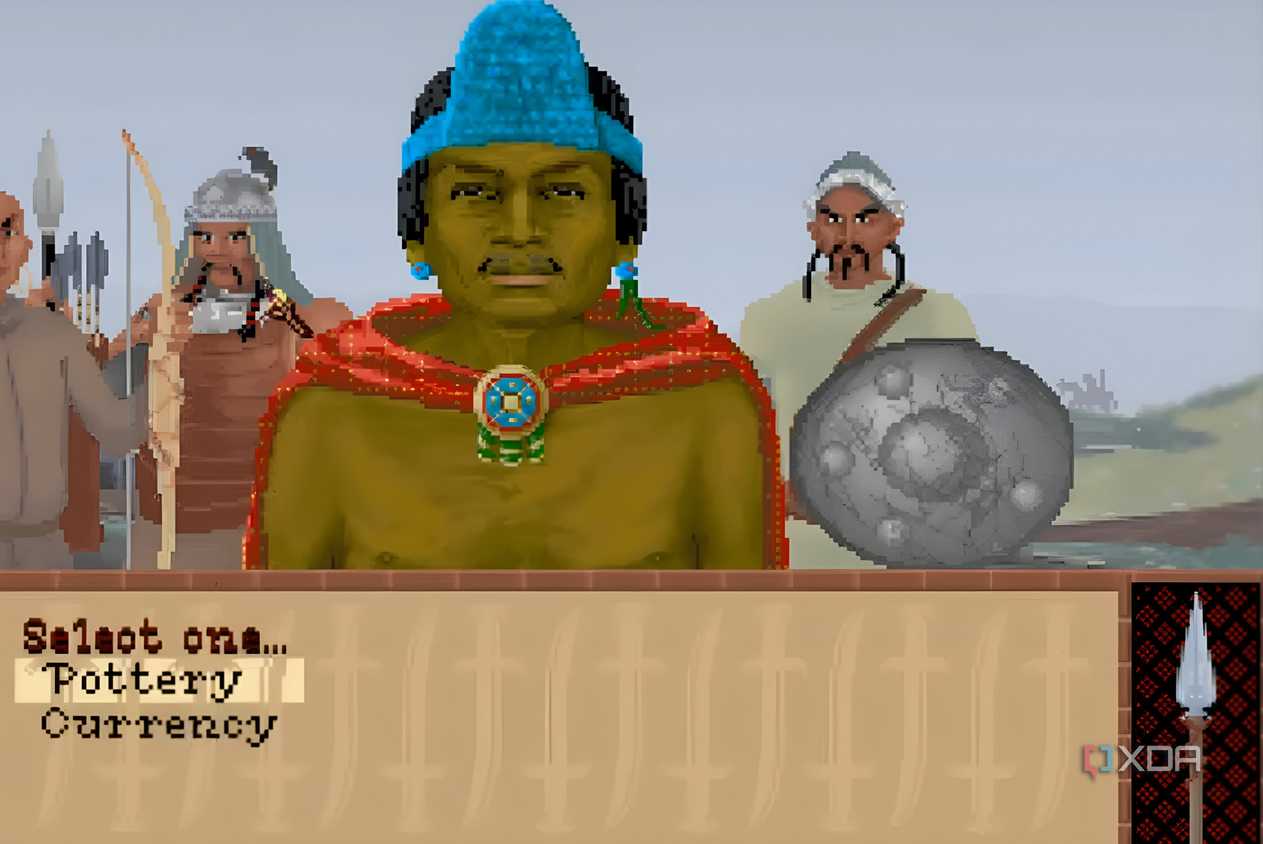 A screenshot from the 1991 game Civilization.