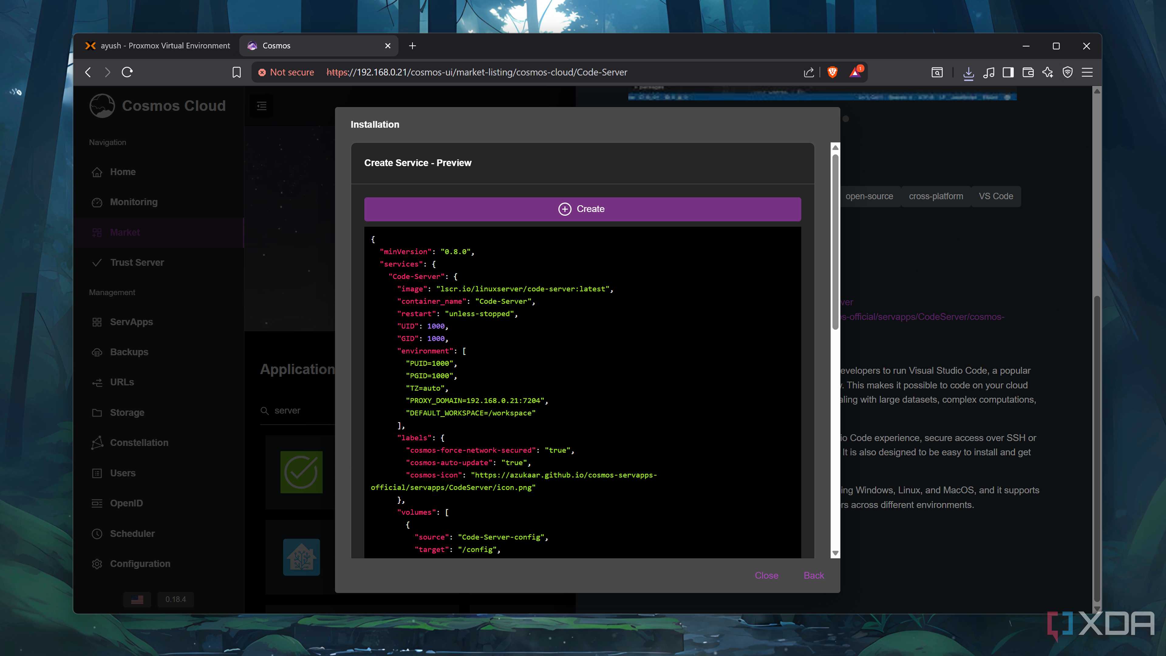Installing Code-Server on Cosmos