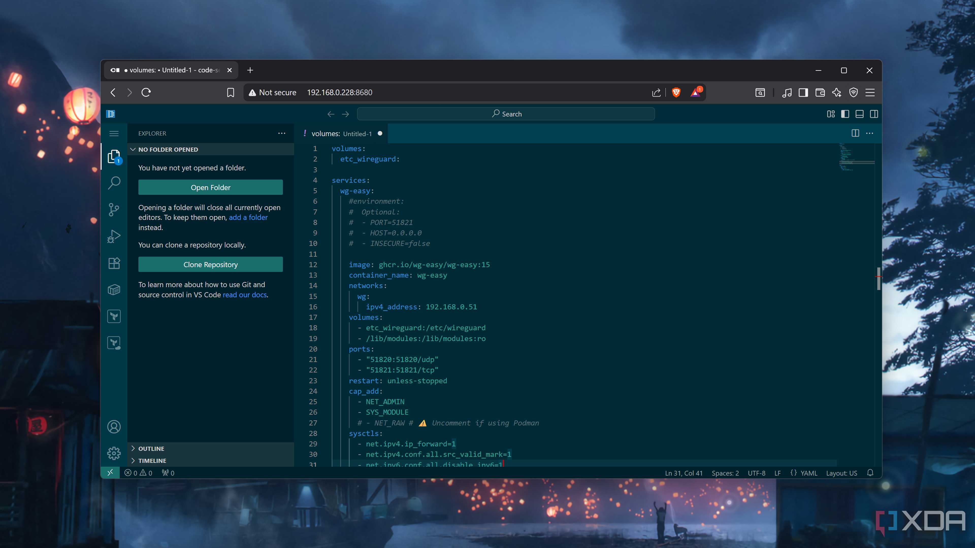 Running Code-Server on a PC
