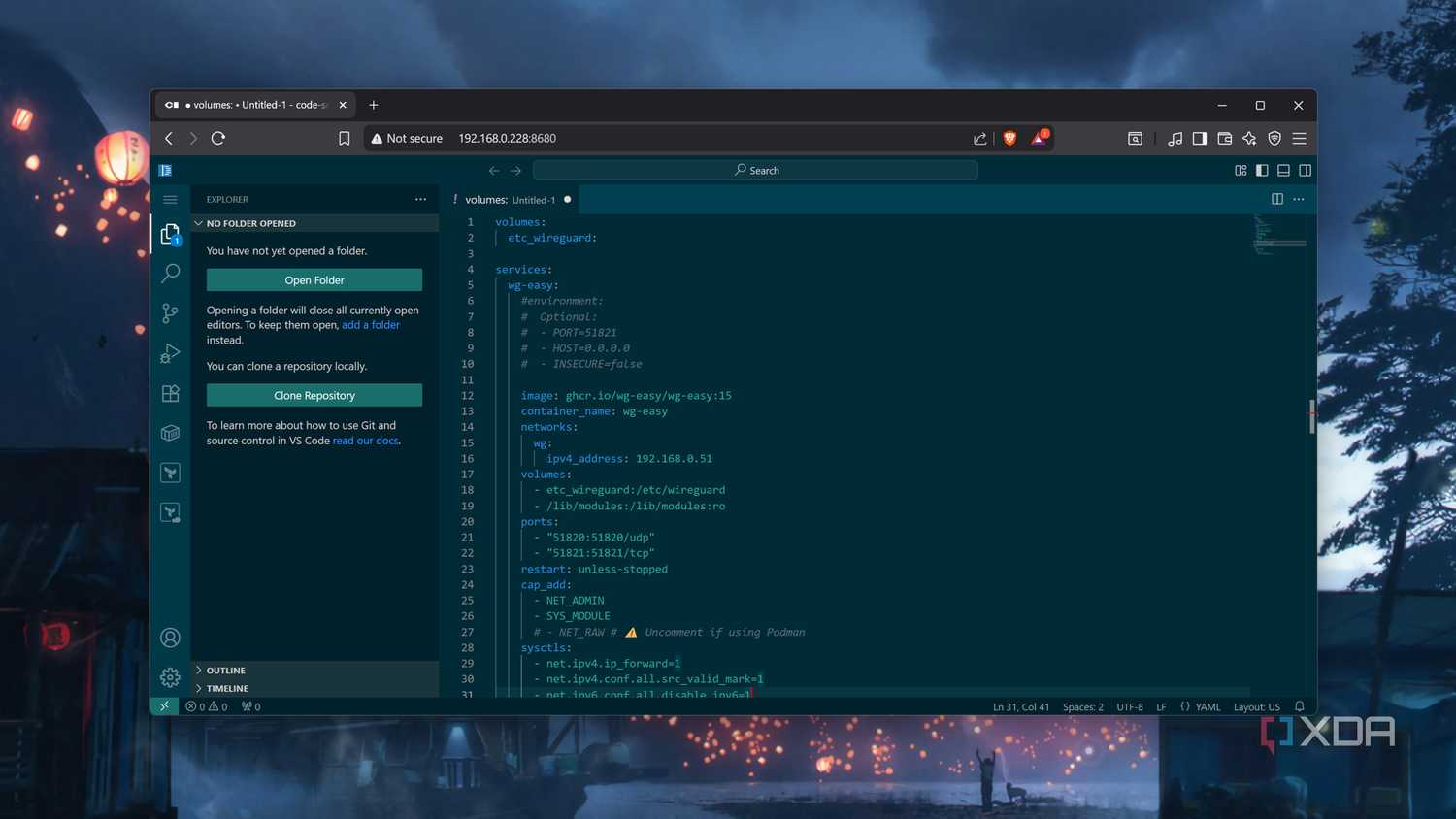 Running Code-Server on a PC