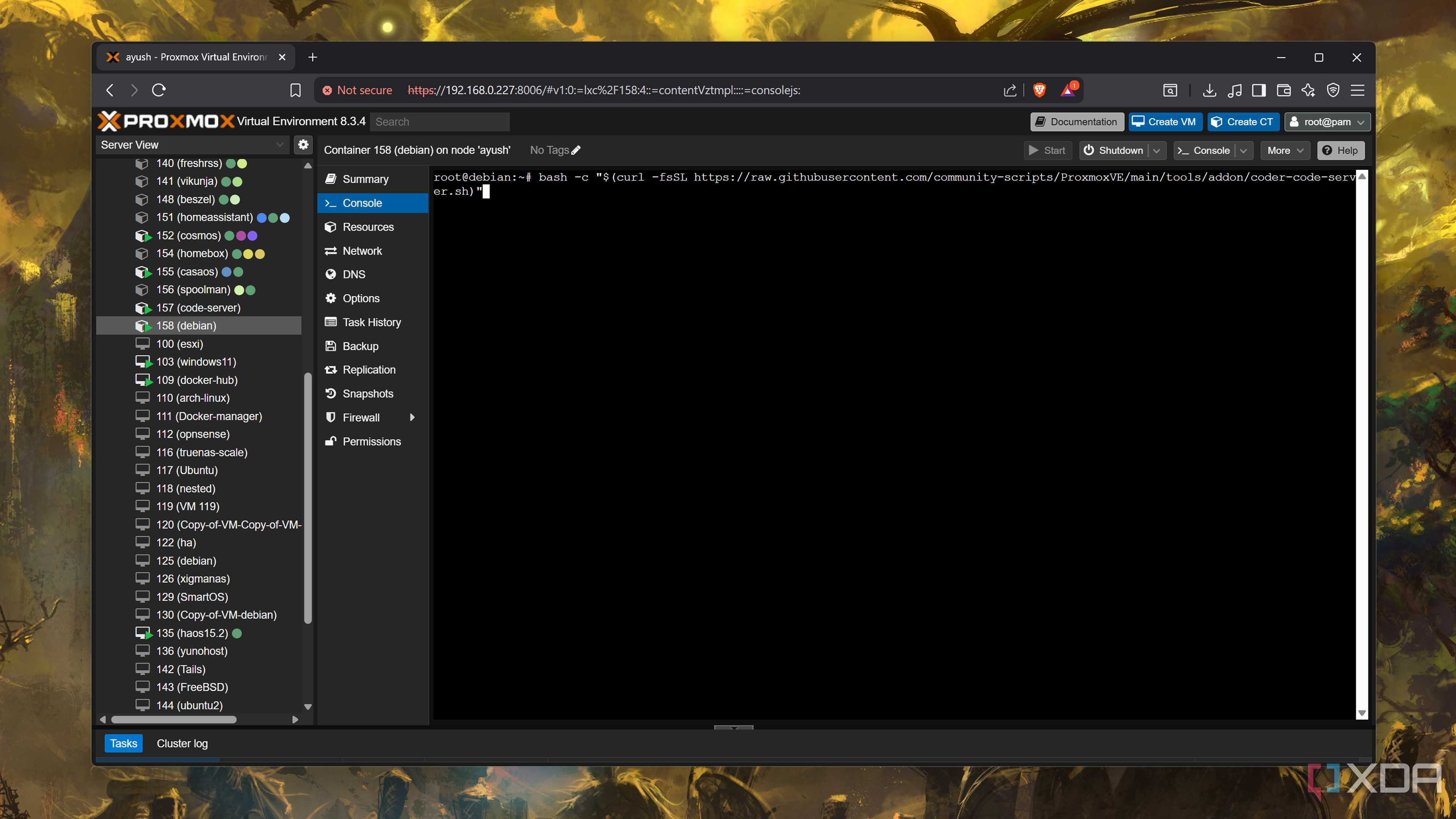 Installing Code-Server on an LXC