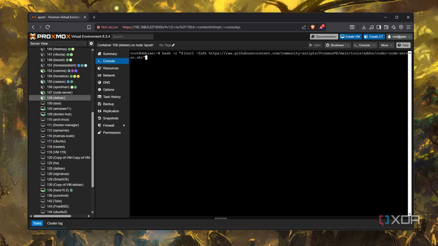 Installing Code-Server on an LXC