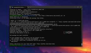 Using the curl command to install Code-Server on a WSL distro