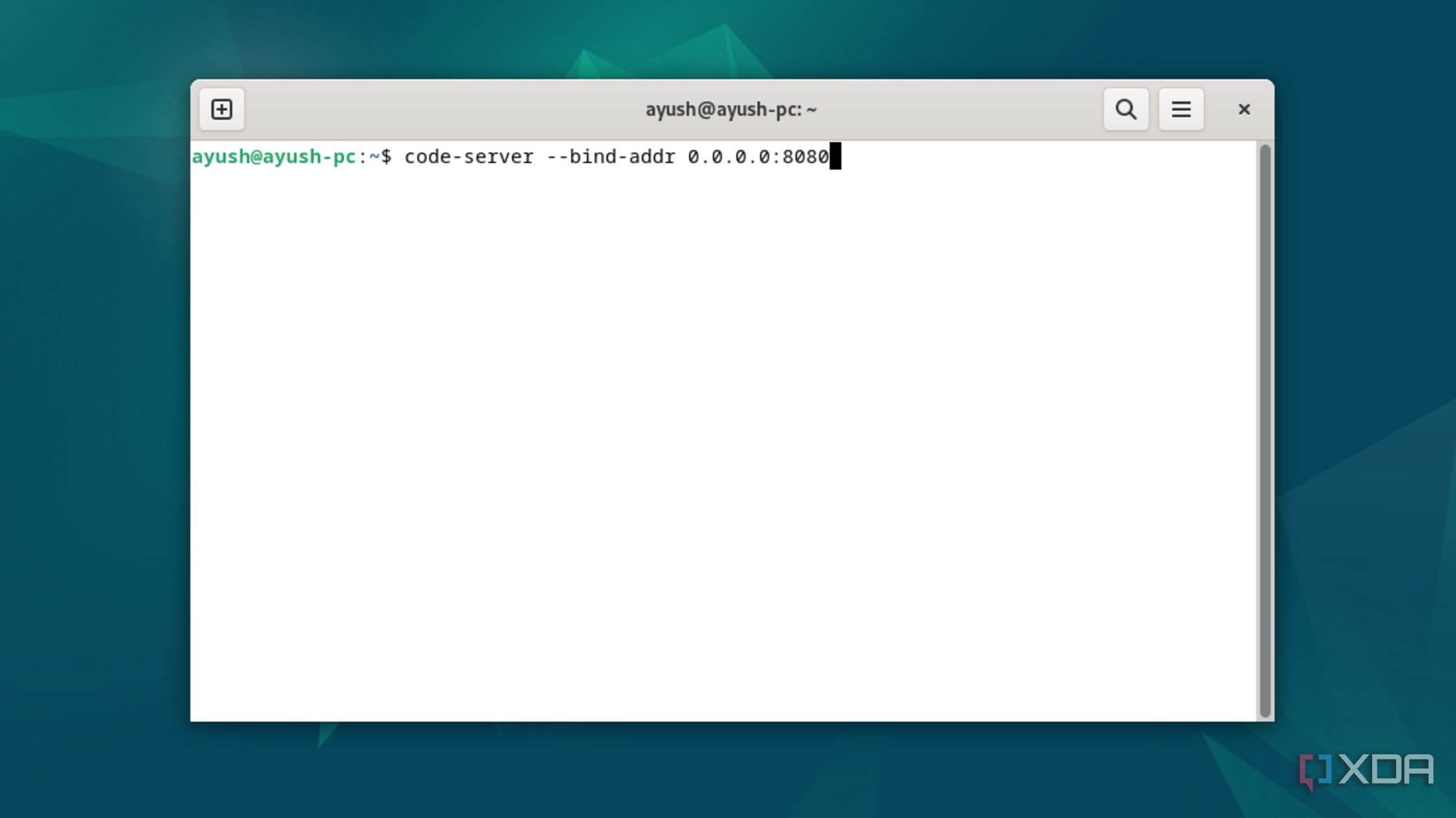 Binding Code-Server to an IPv4 address