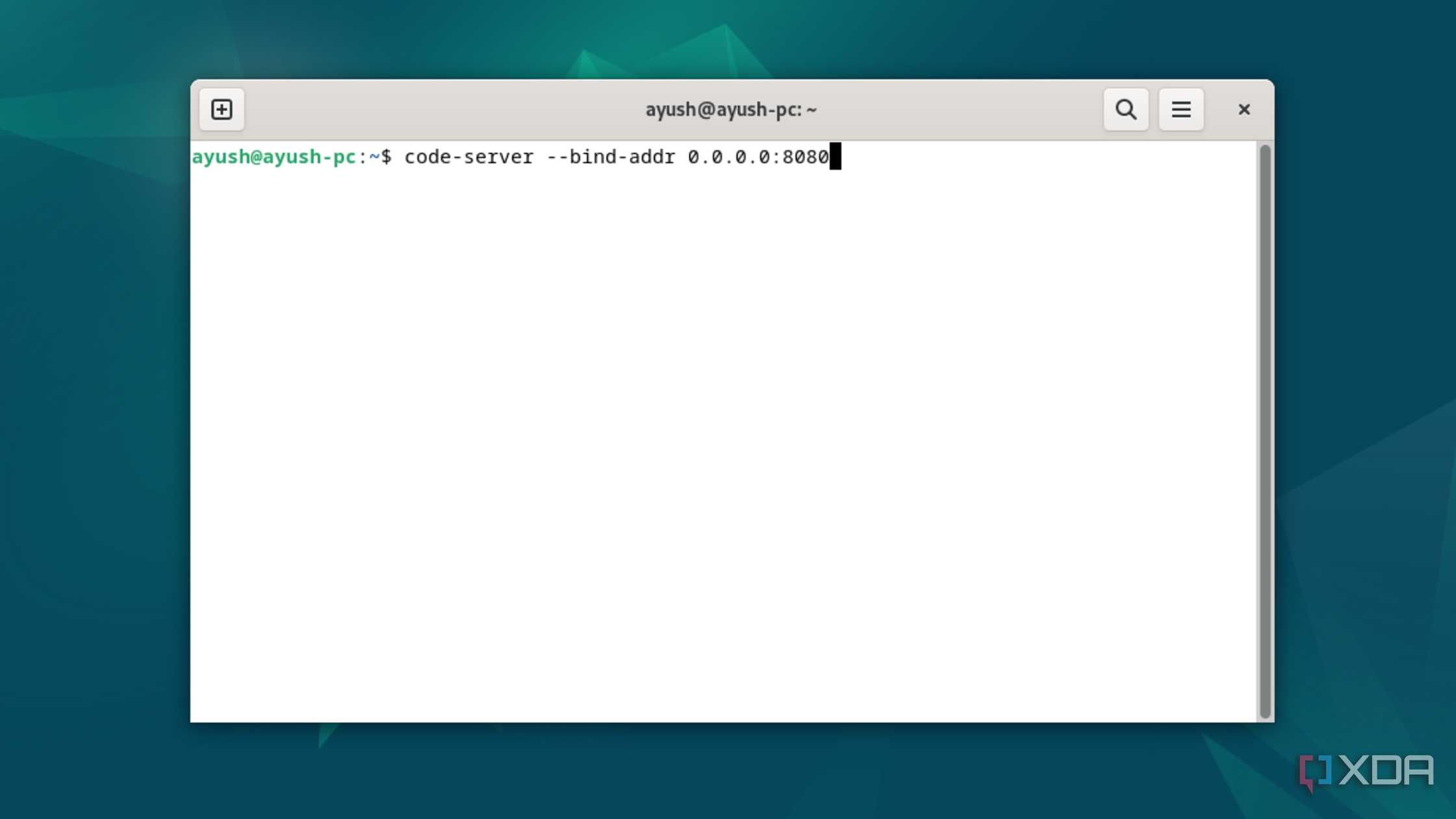Binding Code-Server to an IPv4 address