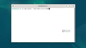 Binding Code-Server to an IPv4 address