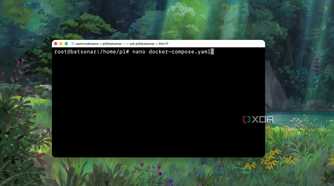 Creating new docker compose YAML file