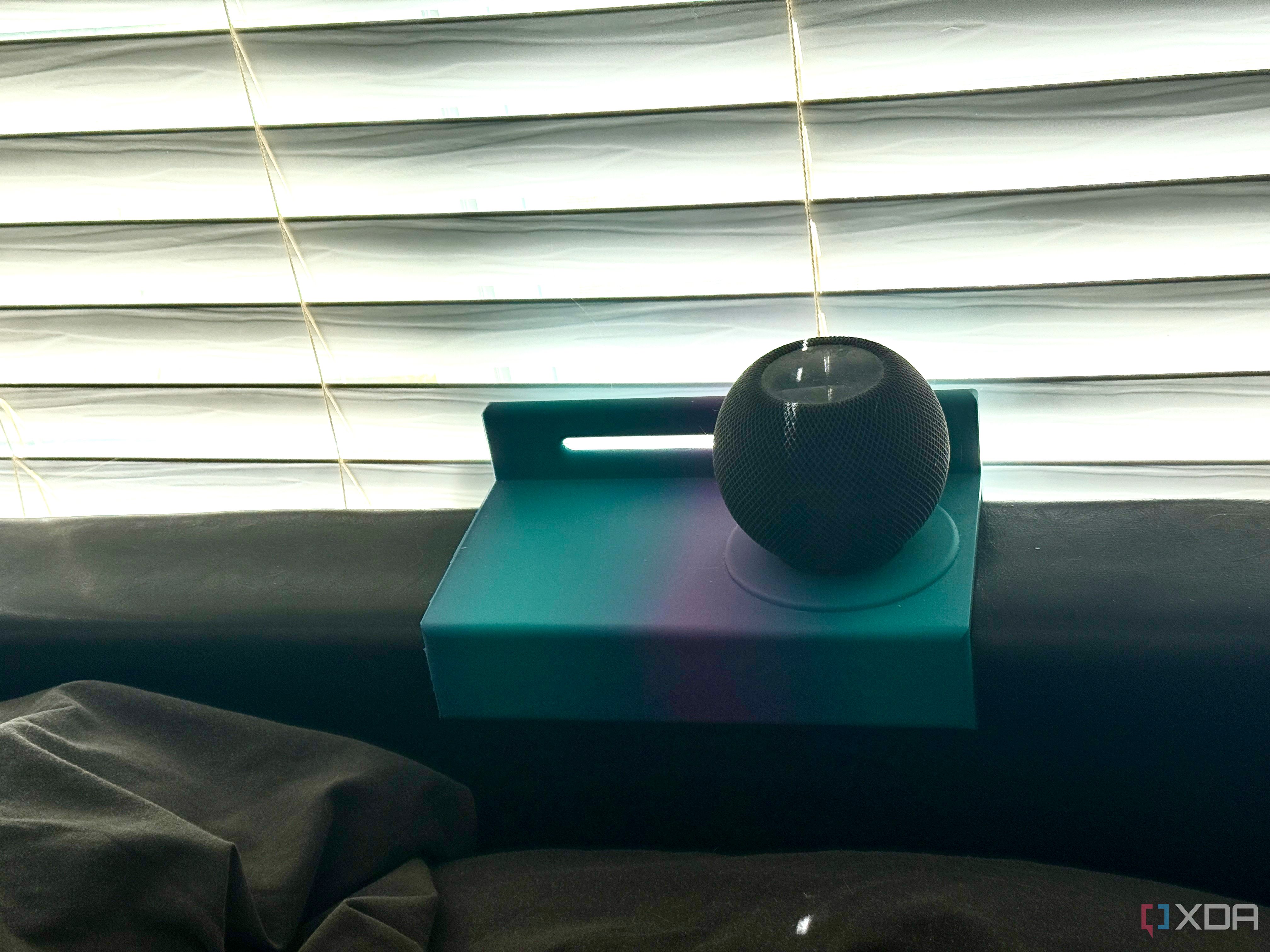 Custom headboard shelf for HomePod mini