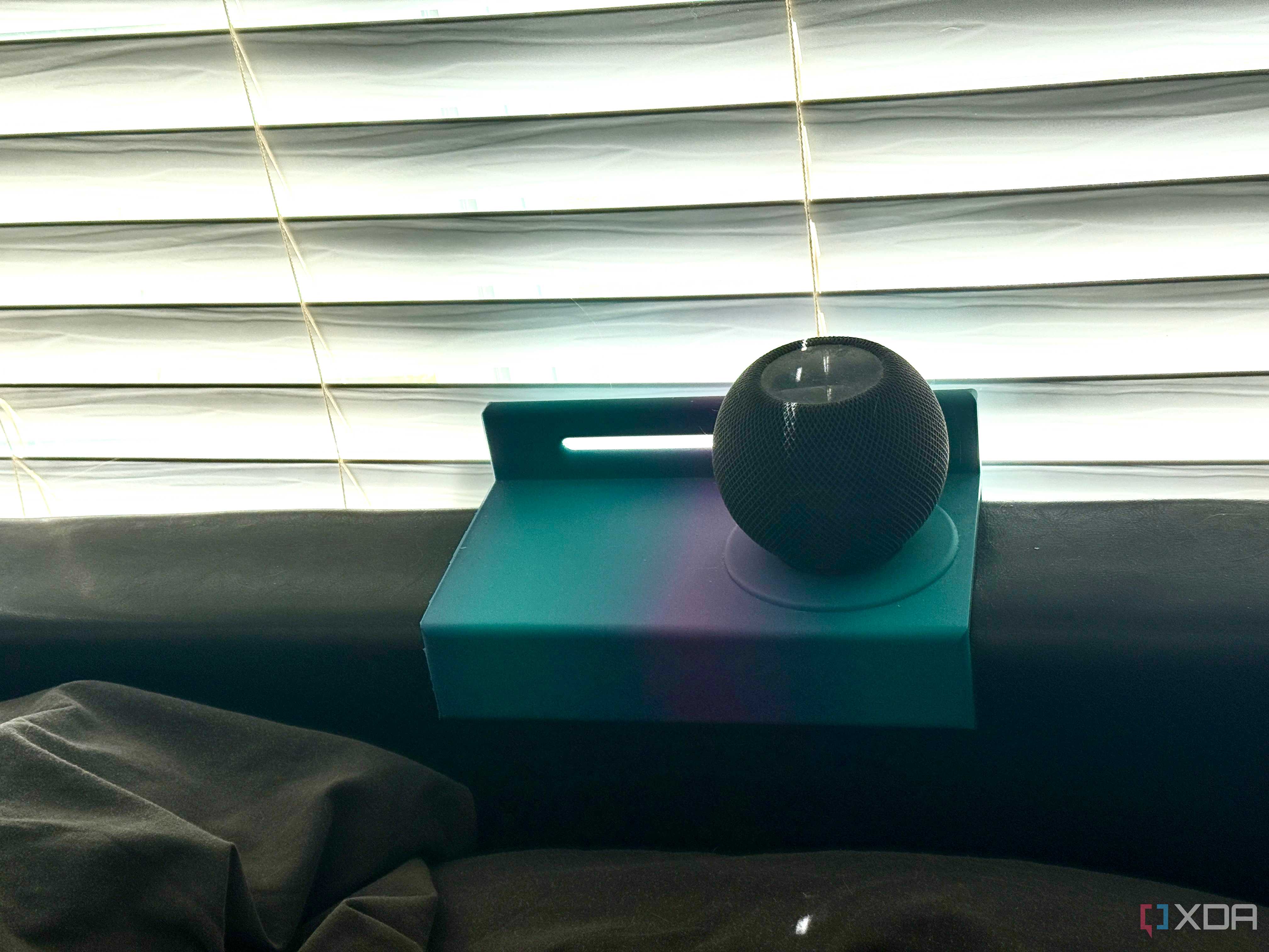 Custom headboard shelf for HomePod mini