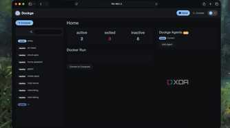 Default Dashboard of Dockge