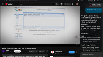 Screenshot showing Dia chatbot in YouTube