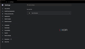 Screenshot showing Dia settings