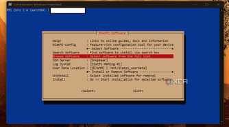 screenshot of dietpi browse software tool