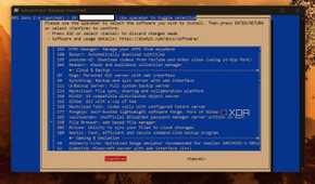 screenshot of dietpi selecting file browser