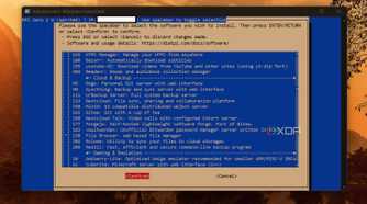 screenshot of dietpi selecting file browser
