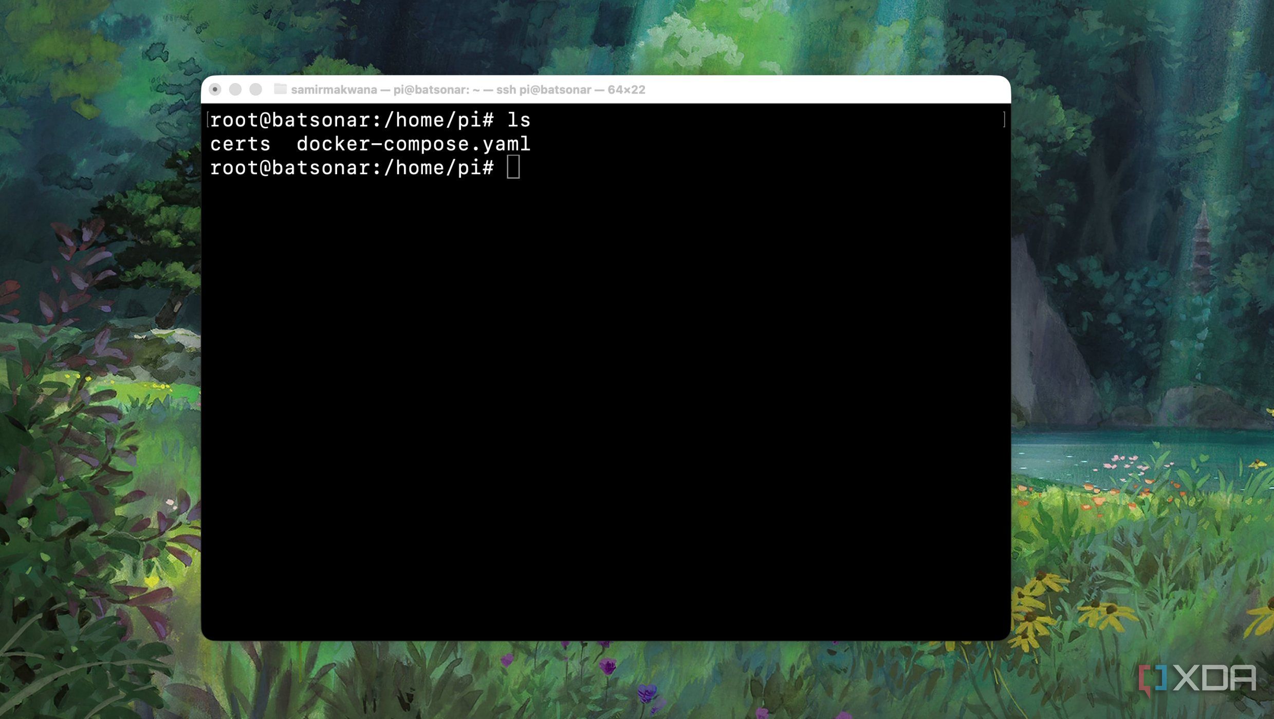 Docker compose YAML file
