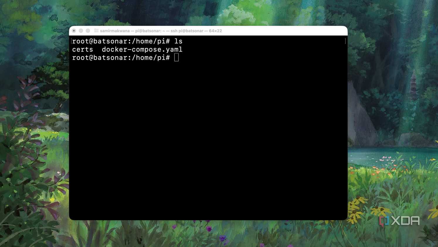 Docker compose YAML file