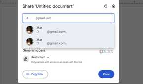 Docs contact integration