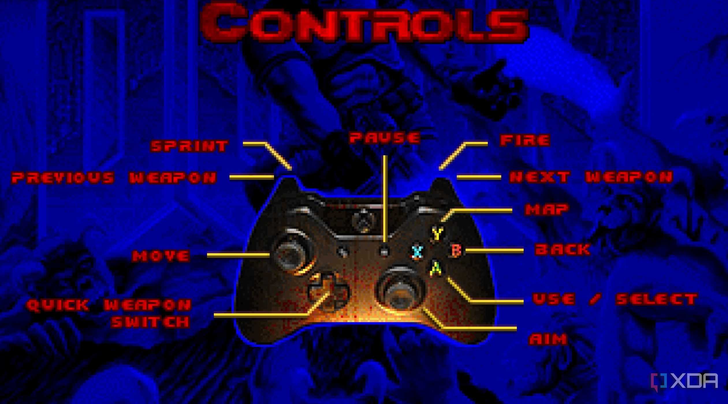 A screenshot from the modern Unity remaster of Doom.