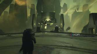 The opening of a level in Doom: The Dark Ages.